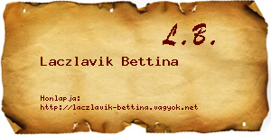 Laczlavik Bettina névjegykártya